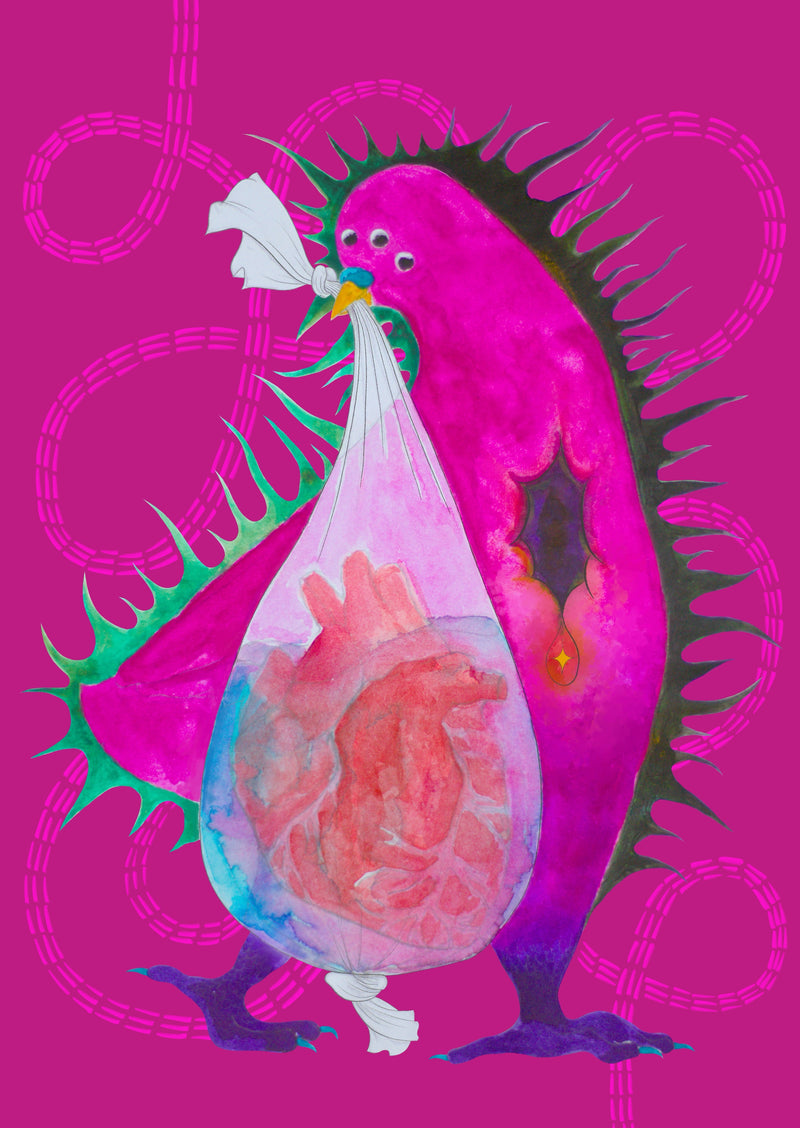 Three eyed bird-Art Print