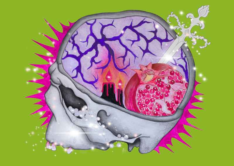 Brain on love-Art Print