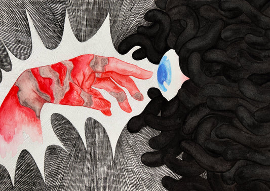 Can you see it red-Weird Art Print