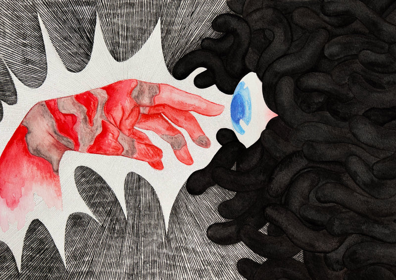 Can you see it red-Art Print