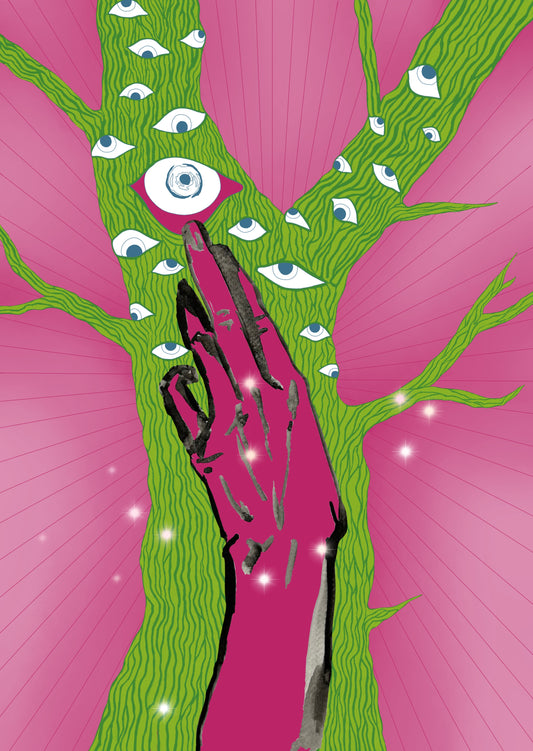 All seeing tree-Botanical Art Print